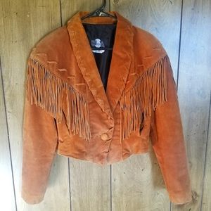 Brown Immitation leather jacket